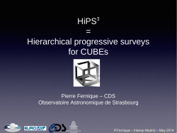 HiPS3 = Hierarchical progressive surveys for CUBEs