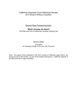 Jeremy Zeitlin - California Supreme Court Historical Society