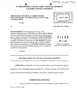 Amended Complaint - All About Redistricting