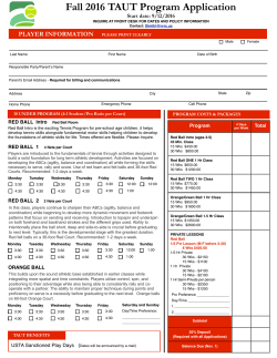 TAUT Application - Pine Brook Fitness