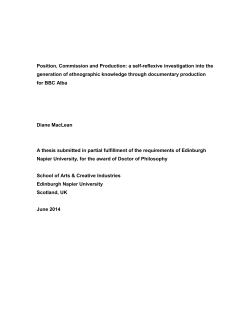 Position, Commission and Production: a self