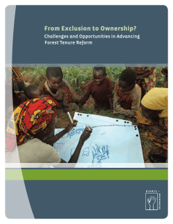 From Exclusion to Ownership? - Rights and Resources Initiative