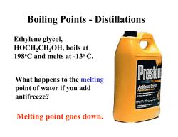 Boiling Points - Distillations - University of Illinois Archives