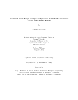 Automated Nozzle Design through Axis