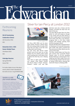 Newsletter 15 - Edwardians