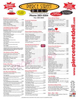 PIerce St. Deli Menu_Dec08.pmd