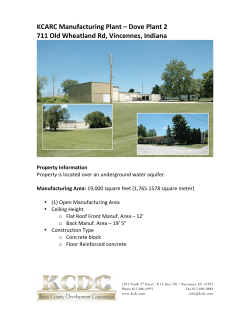 KCARC Manufacturing Plant &ndash; Dove Plant 2 711 Old Wheatland Rd