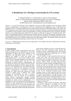 A Beamformer for 120-degree Secterization in LTE systems