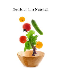 Nutrition in a Nutshell