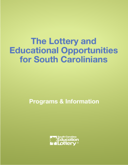 The Lottery And Educational Opportunities For