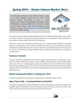 Spring 2016 – Alaska Salmon Market News