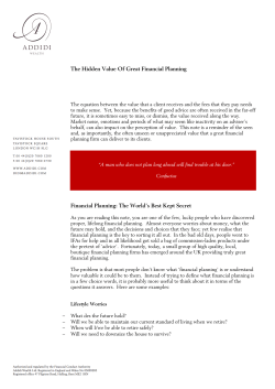 The Hidden Value Of Great Financial Planning Financial