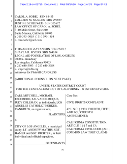 CIVIL RIGHTS COMPLAINT: 42 U.S.C. 1983: FOURTH