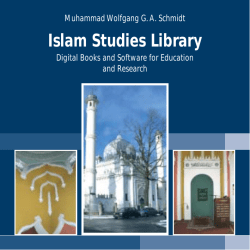 Islam Studies Library - viademica.verlag berlin