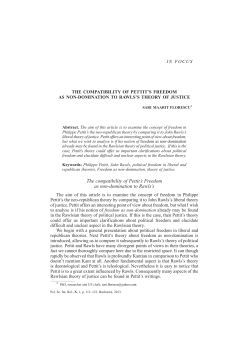 The compatibility of Pettit`s Freedom as non
