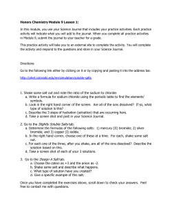 2. Go to the Slightly Soluble Salts tab.