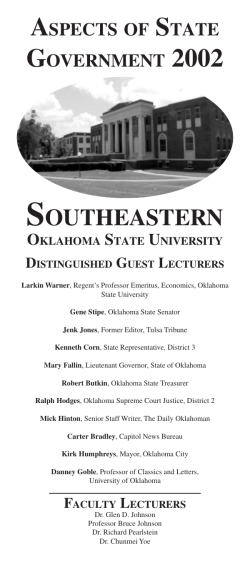 aspects for web - Southeastern Oklahoma State University