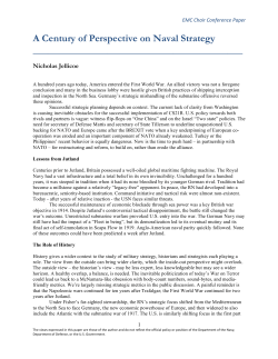 A Century of Perspective on Naval Strategy