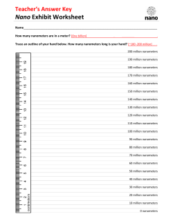 Teacher`s Answer Key Nano Exhibit Worksheet