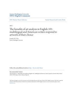The benefits of art analysis in English 101: multilingual and