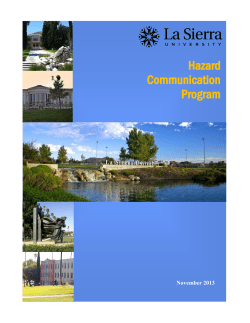 Hazard Communication Program