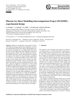 Pliocene Ice Sheet Modelling Intercomparison Project (PLISMIP