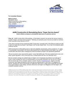 Angies list 2013 release_deWit