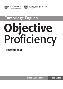 Practice test - Cambridge University Press