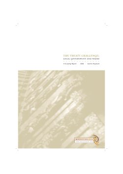 the treaty challenge - Bay of Plenty Regional Council
