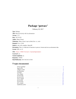 pawacc - R Project