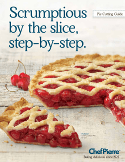 Chef Pierre Pie Cutting Guide