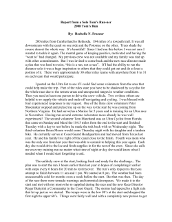 200 miles from Cumberland to Bethesda