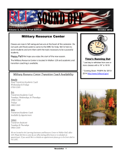 October 2012 - Radford University
