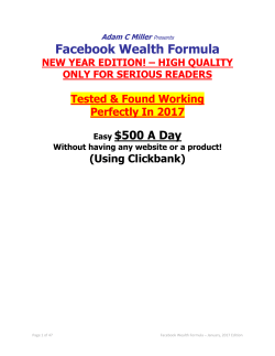 Make Money With Facebook Wealth Formula