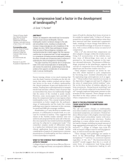 Is compressive load a factor in the development of