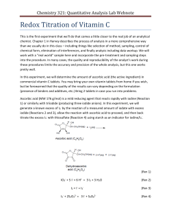 Chemistry 321: Quantitative Analysis Lab Webnote