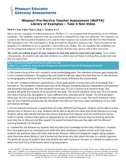 Textbox 4.1.1 - The Missouri Performance Assessments