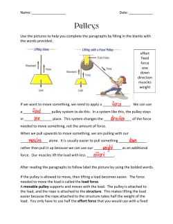 Pulleys - Ms. Amanda