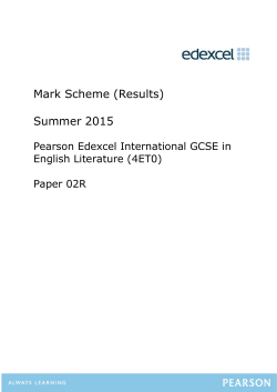 Mark Scheme - Edexcel