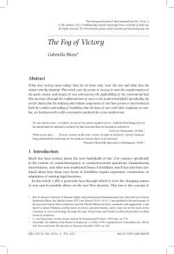 The Fog of Victory - Oxford Academic