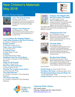 New Children`s Materials May 2016
