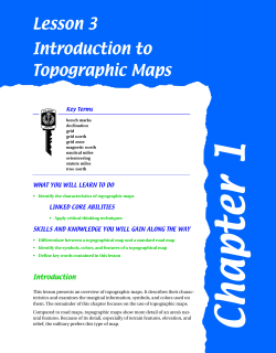 Lesson 3 Introduction to Topographic Maps