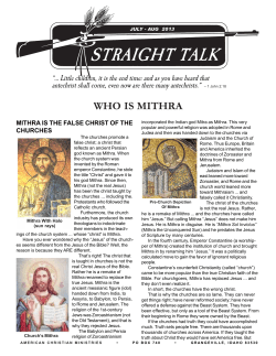 Who Is Mithra? - The Ben Williams Library