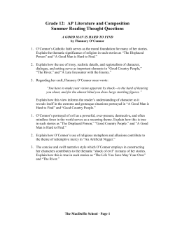 Grade 12: AP Literature and Composition