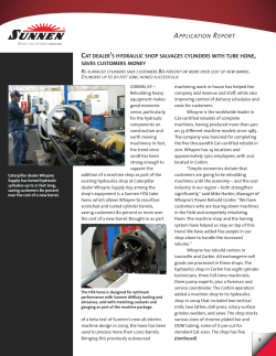 Caterpillar`s Hydraulic Shop uses Tube Hones to Salvage Cylinders