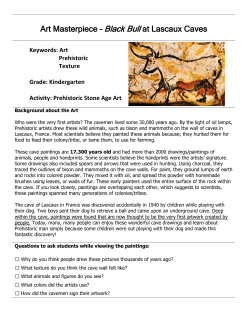 Art Masterpiece &ndash; Black Bull at Lascaux Caves