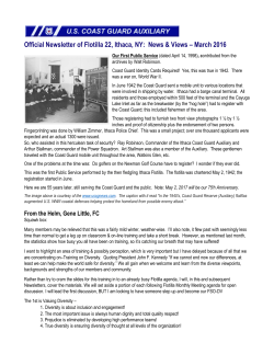Official Newsletter of Flotilla 22, Ithaca, NY