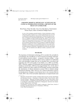 15 ASSESSING HOSPITAL PHYSICIANS` ACCEPTANCE OF