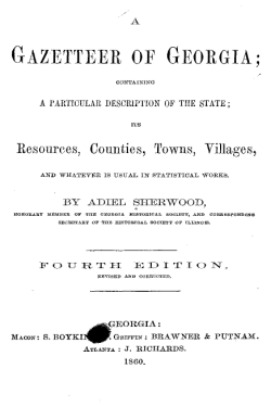 gazetteer of georgia - Thomas County Museum of History