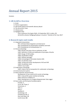 Annual Report 2015 - LBI ArchPro